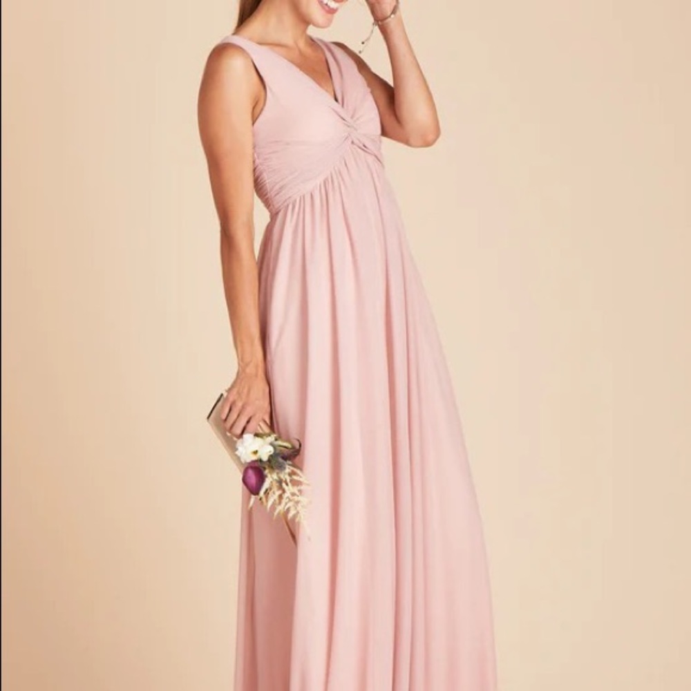 Lianna bridesmaids dress in dusty rose
